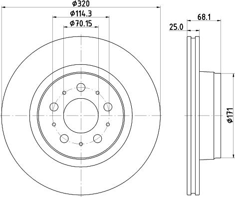 Pagid 56330HC - Тормозной диск abcparts.ee