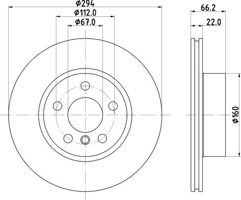 Pagid 56270HC - Тормозной диск abcparts.ee