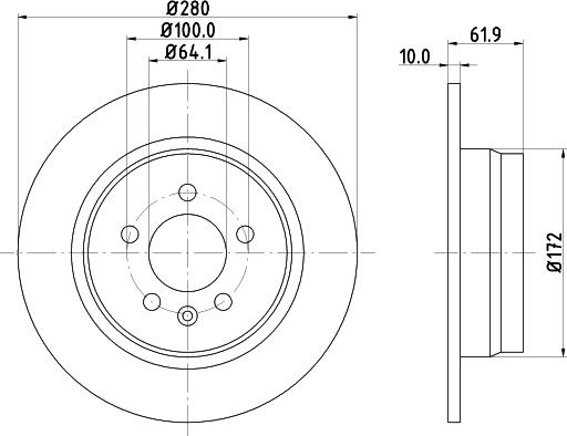 Pagid 50300 - Тормозной диск abcparts.ee