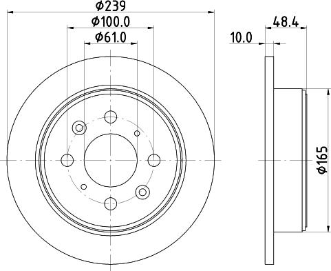 Pagid 51106 - Тормозной диск abcparts.ee