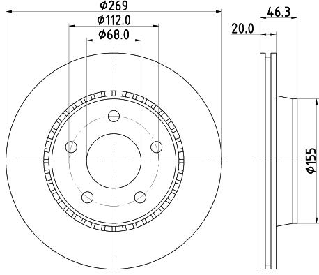 Pagid 53949 - Тормозной диск abcparts.ee