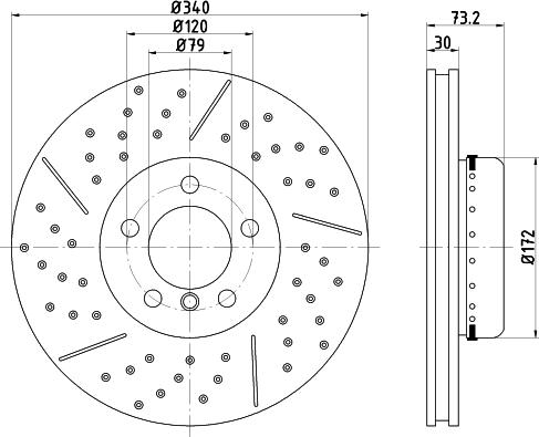 Pagid 65145 - Тормозной диск abcparts.ee