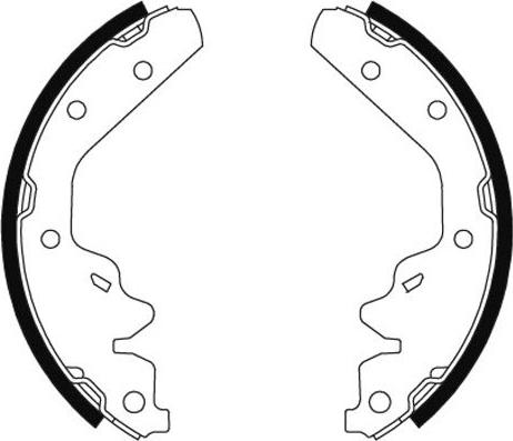 Pagid H9780 - Комплект тормозных колодок, барабанные abcparts.ee