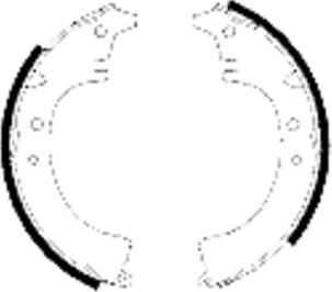 Pagid H1138 - Комплект тормозных колодок, барабанные abcparts.ee