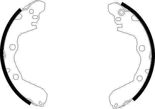 Pagid H8865 - Комплект тормозных колодок, барабанные abcparts.ee
