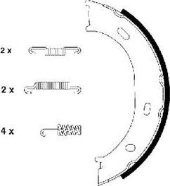 Pagid H7995 - Комплект тормозов, ручник, парковка abcparts.ee