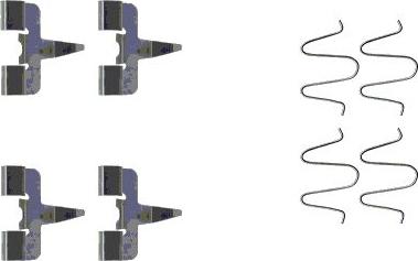 Pagid K0091 - Комплектующие для колодок дискового тормоза abcparts.ee