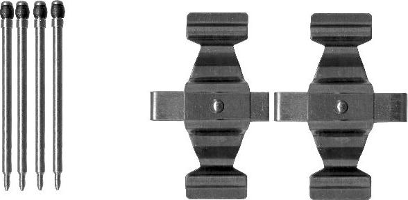 Pagid K0158 - Комплектующие для колодок дискового тормоза abcparts.ee