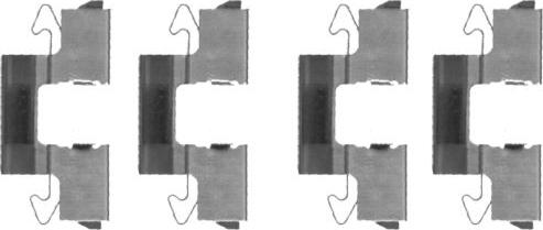 Pagid K0351 - Комплектующие для колодок дискового тормоза abcparts.ee