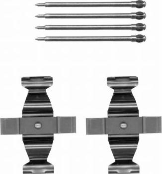 Pagid K0321 - Комплектующие для колодок дискового тормоза abcparts.ee