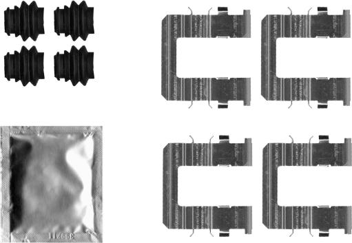 Pagid K0731 - Комплектующие для колодок дискового тормоза abcparts.ee