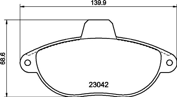 Pagid T9054 - Тормозные колодки, дисковые, комплект abcparts.ee