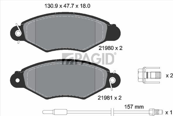 Pagid T9070N - Тормозные колодки, дисковые, комплект abcparts.ee