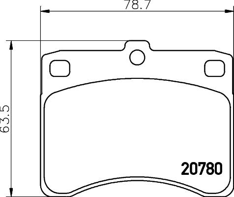 Pagid T0013 - Тормозные колодки, дисковые, комплект abcparts.ee