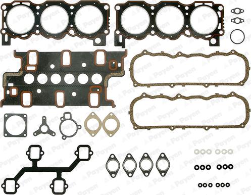 Payen DL401 - Комплект прокладок, головка цилиндра abcparts.ee