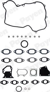 Payen DX392 - Комплект прокладок, головка цилиндра abcparts.ee