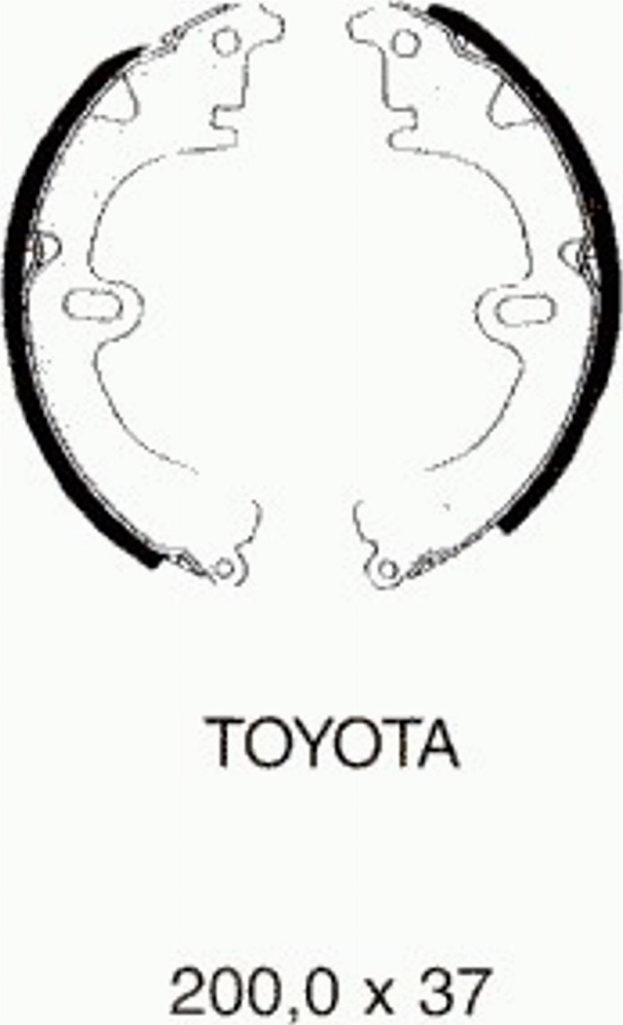 Pex 6.105 - Комплект тормозных колодок, барабанные abcparts.ee