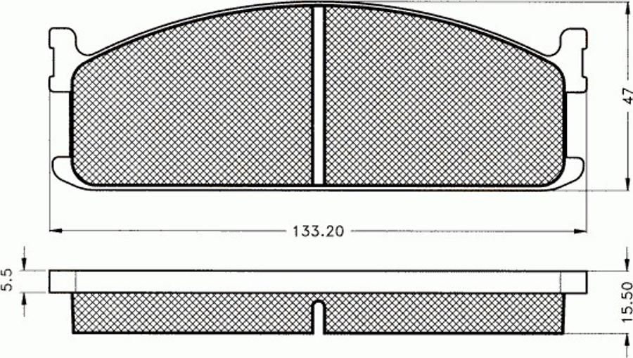 Pex 7312 - Тормозные колодки, дисковые, комплект abcparts.ee
