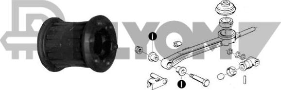 PLYOM P751051 - Втулка, шток вилки переключения abcparts.ee