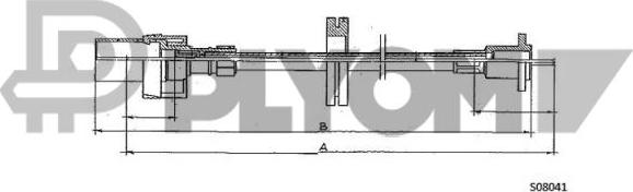 PLYOM P761337 - Тросик спидометра abcparts.ee