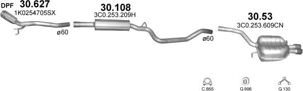 Polmo POLMO99914 - Система выпуска ОГ abcparts.ee