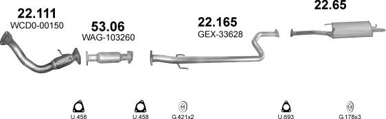 Polmo POLMO99431 - Система выпуска ОГ abcparts.ee