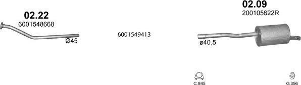 Polmo POLMO99046 - Система выпуска ОГ abcparts.ee