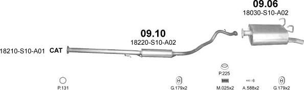 Polmo POLMO99351 - Система выпуска ОГ abcparts.ee