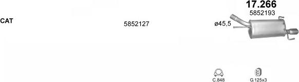 Polmo POLMO05057 - Система выпуска ОГ abcparts.ee