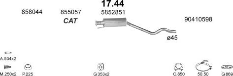 Polmo POLMO06192 - Система выпуска ОГ abcparts.ee