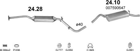 Polmo POLMO00962 - Система выпуска ОГ abcparts.ee