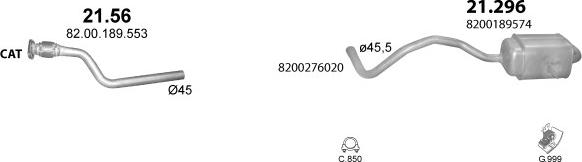 Polmo POLMO99024 - Система выпуска ОГ abcparts.ee
