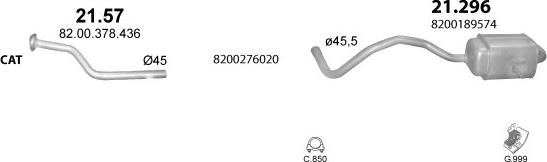 Polmo POLMO00921 - Система выпуска ОГ abcparts.ee