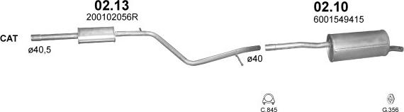 Polmo POLMO00595 - Система выпуска ОГ abcparts.ee