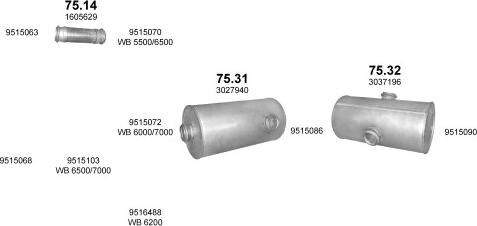 Polmo POLMO00531 - Система выпуска ОГ abcparts.ee