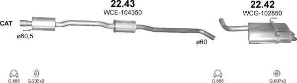 Polmo POLMO00049 - Система выпуска ОГ abcparts.ee