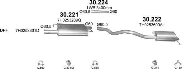 Polmo POLMO01018 - Система выпуска ОГ abcparts.ee