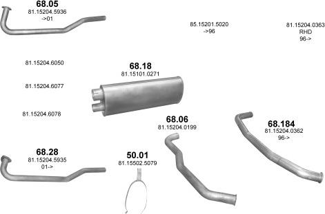 Polmo POLMO01118 - Система выпуска ОГ abcparts.ee