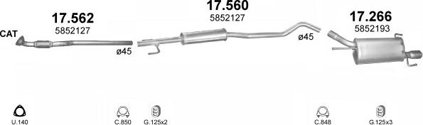 Polmo POLMO02141 - Система выпуска ОГ abcparts.ee