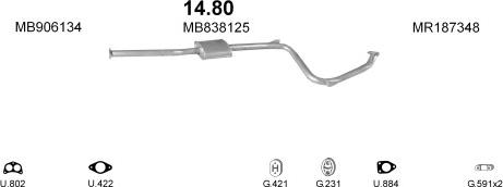 Polmo POLMO20072 - Система выпуска ОГ abcparts.ee