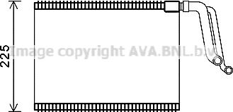 Prasco BWV500 - Испаритель, кондиционер abcparts.ee