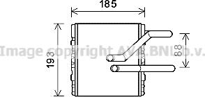 Prasco HD6299 - Теплообменник, отопление салона abcparts.ee