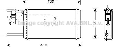 Prasco IV6014 - Теплообменник, отопление салона abcparts.ee