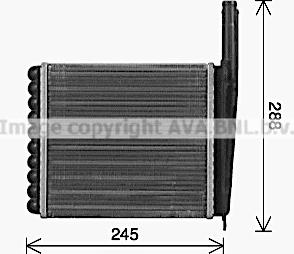 Prasco LA6030 - Теплообменник, отопление салона abcparts.ee