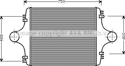 Prasco MN4024 - Интеркулер, теплообменник турбины abcparts.ee