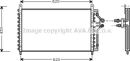 Prasco OL5226 - Конденсатор кондиционера abcparts.ee