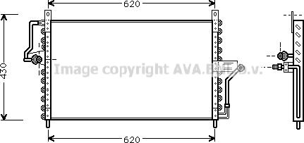 Prasco OL5223 - Конденсатор кондиционера abcparts.ee