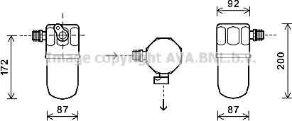 Prasco OLD563 - Осушитель, кондиционер abcparts.ee