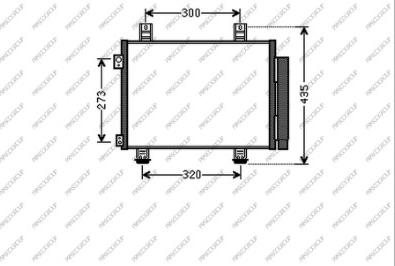 Prasco OP305C002 - Конденсатор кондиционера abcparts.ee