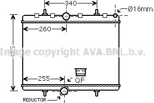Prasco PE2314 - Радиатор, охлаждение двигателя abcparts.ee